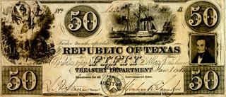 The Texian $50, with Stone Cold Stephen F. Austin pictured on the right, and a surprising amount of nudity.